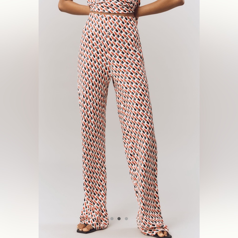 Anthropologie The Tilda Pants: Lipstick Printed Edition